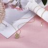 925 Sterling Silver 12 Constellation Necklace Gold Horoscope Zodiac Sign Necklace Round Astrology Pendant Necklace with Zircons Birthday Jewelry Gift for Women Men JN1089E-3