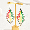 Alloy Leaf Dangle Earrings ST8779-2