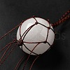 Natural Quartz Crystal Round Pendant Decorations G-G997-A09-4