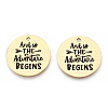 201 Stainless Steel Pendants STAS-T064-37G-21-2