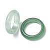 Natural Green Aventurine Plain Band Ring RJEW-P044-01A-06-2