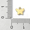 304 Stainless Steel White Enamel Charms STAS-L022-439G-02-3