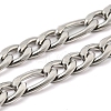 Non-Tarnish 201 Stainless Steel Figaro Chain Necklaces STAS-P101-47P-2