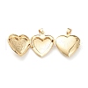 Brass Locket Pendants KK-P199-17G-3