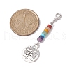 Alloy Tree of Life Pendant Decorations HJEW-JM02062-5