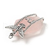 Natural Rose Quartz Pendants G-C246-07P-3