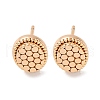 Brass Stud Earrings EJEW-D288-06G-2