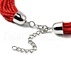 Bohemia Style Glass Seed Bead Multi-strand Necklaces NJEW-H063-01P-04-4