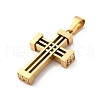 304 Stainless Steel Pendants STAS-L286-02G-2