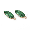 Light Gold Plated Alloy Pendants ENAM-L032-C01-KCG-2