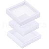 HOBBIESAY 15Pcs Clear Window Plastic Loose Diamond Boxes OBOX-HY0001-02A-4