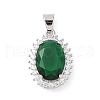 Brass Micro Pave Cubic Zirconia Pendants ZIRC-I066-05A-03-1