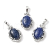 Natural Lapis Lazuli Dyed Oval Pendants G-NH0025-15P-25-1