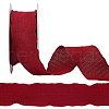 10 Yards Polyester Ruffled Ribbon for Sewing Decoration OCOR-WH20007-02G-1