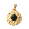 Natural Black Onyx(Dyed and Heated) Pendants STAS-C120-11G-07-1