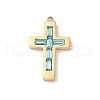 304 Stainless Steel Rhinestone Pendants STAS-L022-085G-04-1