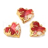 304 Stainless Steel Enamel Pendants STAS-K256-07G-01-1