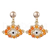Glass Seed Beads Stud Earrings EJEW-MZ00270-04-1