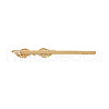 Brass Micro Pave Clear Cubic Zirconia Hair Bobby Pin Findings KK-S356-650-NF-2