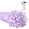 3.8 Yards Polyester Pleated Lace Trim OCOR-WH0092-22D-1