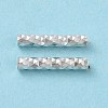 925 Sterling Silver Tube Beads STER-D035-11S-3