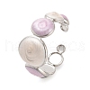304 Stainless Steel Open Cuff Ring RJEW-F160-07P-02-1