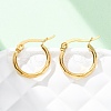 304 Stainless Steel Hoop Earrings EJEW-D195-M-6