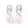 Anti-Tarnish Sterling Silver Stud Earrings EJEW-C087-11C-P-1