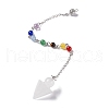 Natural Quartz Crystal Cone Dowsing Pendulum Pendants G-G983-04P-09-2