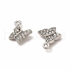 316 Surgical Stainless Steel with Crystal Rhinestone Pendants X-STAS-G305-05P-2