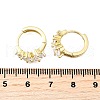 Brass Micro Pave Clear Cubic Zirconia Hoop Earrings EJEW-Z121-06G-5