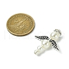 ABS Plastic Imitation Pearl Beads with Brass Rhinestone Spacer Beads and Tibetan Style Alloy Beads and Tibetan Style Alloy Beads PALLOY-JF03280-02-2