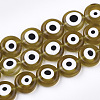 Handmade Evil Eye Lampwork Beads Strands LAMP-S191-02D-07-1