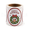 120 Round Paper Christmas Cartoon Sticker Rolls DIY-M070-09A-4