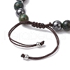 Gemstone Braided Bead Bracelets BJEW-JB11139-04-4