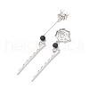 2Pcs 2 Styles Iron Hair Bobby Pins PHAR-JH00110-4