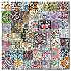 50Pcs Cartoon Tile Paper Sticker STIC-C012-07-2