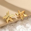 304 Stainless Steel Stud Earrings EJEW-Q011-06G-4