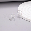 Minimalist S925 Sterling Silver C-Shaped Stud Earrings OO7633-2