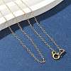 Brass Cable Chain Necklaces for Women Men NJEW-Z068-01G-1