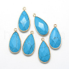 Synthetic Turquoise Pendants X-G-S221-11G-2