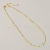 Real 18K Gold Plated 2mm Round Brass Beaded Necklaces HJ8238-7-1