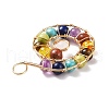 Natural & Synthetic Mixed Gemstone Big Pendants PALLOY-JF01476-5