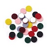 Flocky Acrylic Cabochons OACR-I001-K-M-1