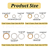 ARRICRAFT 660Pcs 12 Styles Iron Textured Jump Rings IFIN-AR0001-36-2