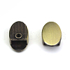 Alloy Bag Zipper Stopper PURS-PW0001-556AB-1