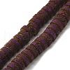 Electroplated Natural Lava Rock Beads Strands G-Q1009-F01-01D-1