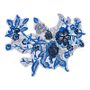 3D Flower Organgza Polyester Embroidery Ornament Accessories DIY-WH0297-20F-1