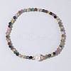 Natural Mixed Gemstone Beaded Stretch Bracelets for Women BG9690-8-1
