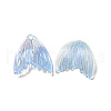 UV Plating Rainbow Iridescent Transparent Acrylic Pendants PACR-M002-09D-2